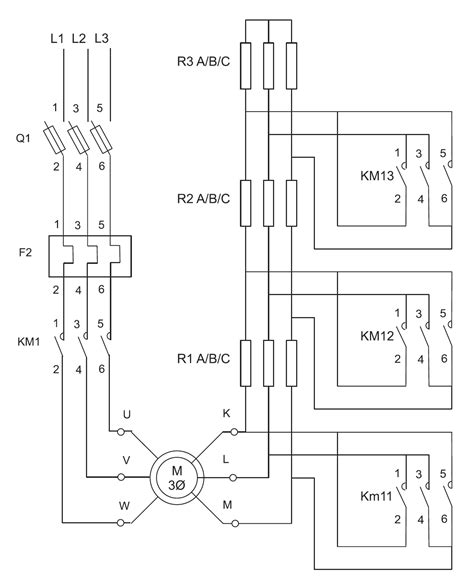 Electrical Schematic – Motor Starting System – Slip Ring Motor Starting – Automation Expert