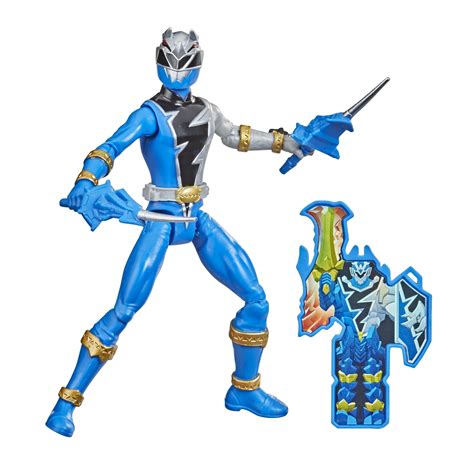 Power Rangers Dino Fury Blue Ranger 6-Inch Action Figure with Dino Fury ...