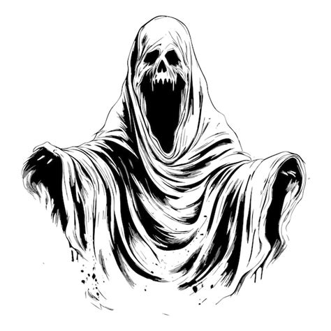 Premium Vector | Halloween scary ghost vector