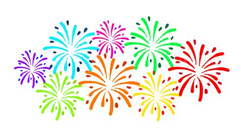 New Year Fireworks Colorful Clip Art, New Year, Fireworks, Clipart PNG Transparent Clipart Image ...