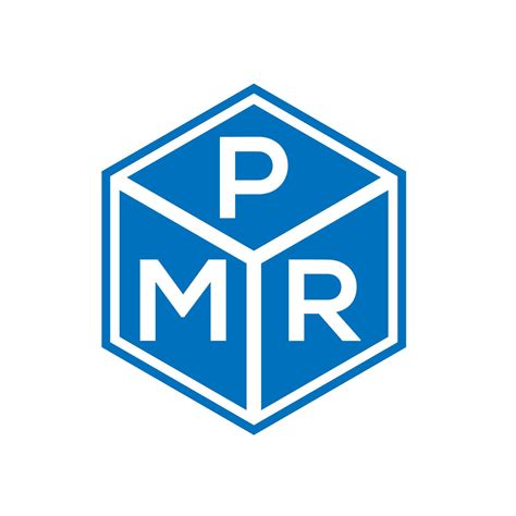 PMR letter logo design on black background. PMR creative initials letter logo concept. PMR ...