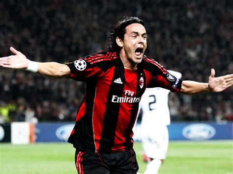 Filippo Inzaghi Milan Goal Celebration Football printing poster 24"x32 ...