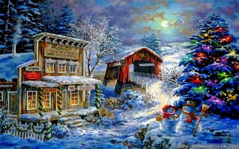 Christmas Snow Wallpaper Scenes (38+ images)