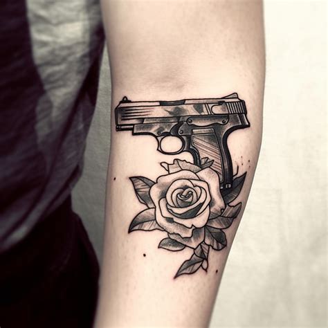 53 Pistol Tattoo Ideas - TattooClue.com