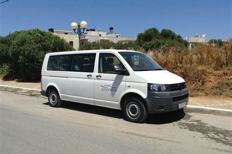 Volkswagen Transporter Caravelle, 9 seater van rental crete