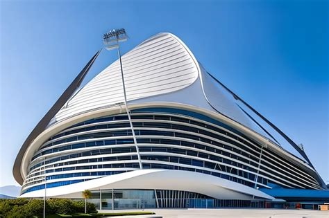 Premium Photo | The new stadium is a landmark of the city of doha.