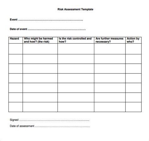 Risk Analysis Template - 7+ Free Download For PDF , Excel | Sample ...