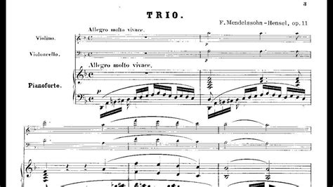 Fanny Mendelssohn-Hensel: Piano Trio Op. 11 (1840) - YouTube