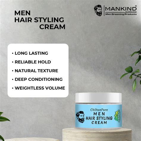 Men Hair Styling Cream – Provides Glossy Shine & Long-Lasting Hold – ManKind