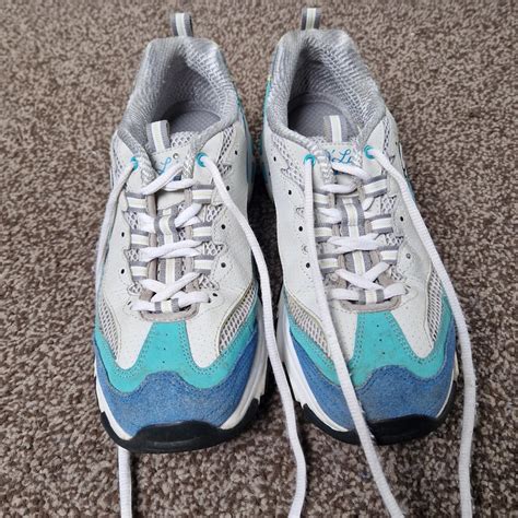 Skechers d'lites trainers, size UK 5. Grey,... - Depop