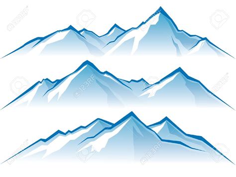 clipart of snowy mountains - Clip Art Library