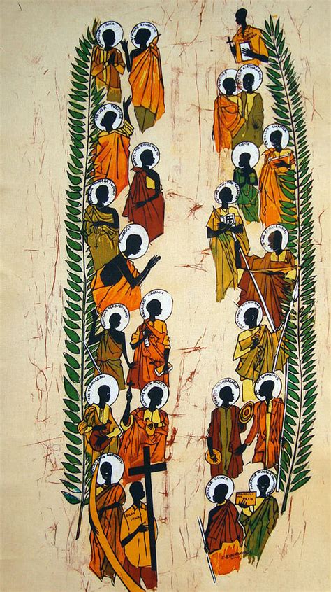 The Uganda Martyrs Tapestry - Textile by Joseph Kalinda