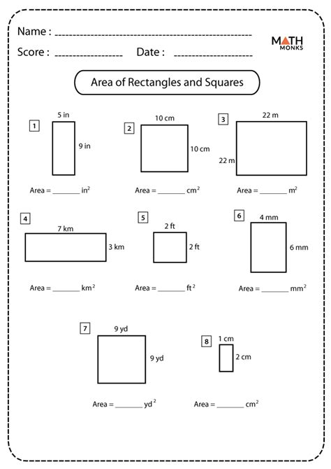 20++ Area Of A Rectangle Worksheet – Worksheets Decoomo