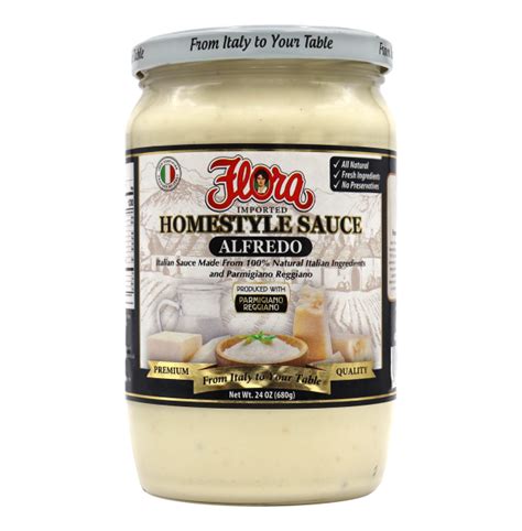 Alfredo Sauce 24oz - Flora Fine Foods