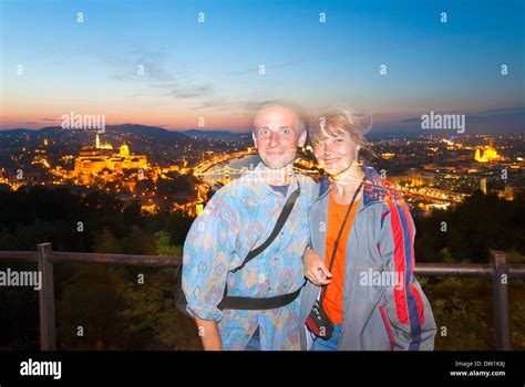 Budapest night view Stock Photo - Alamy