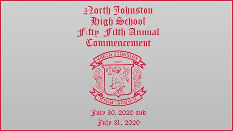 North Johnston High School 2020 Graduation - YouTube