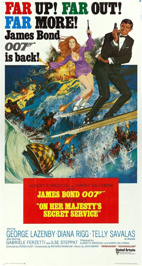 On Her Majesty's Secret Service Movie Poster | 3 Sheet (41x81) Original Vintage Movie Poster | 6539