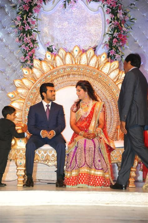 ACTRESS: Ram Charan Wedding Reception Photos