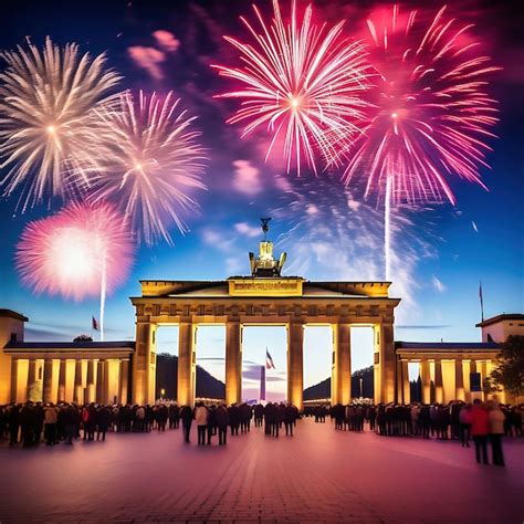 Premium AI Image | New Years Eve at the Brandenburg Gate New Years ...