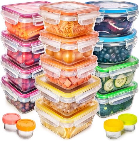 Buy fullstar 34 PCS Plastic Food Storage Containers with Lids (17 ...