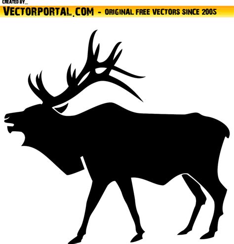 Elk Vector Image | FreeVectors