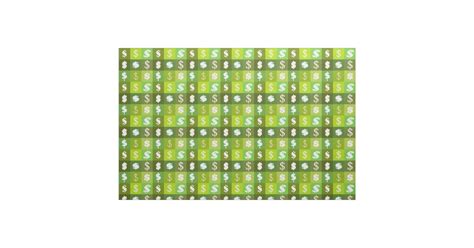 Dollar money sign pattern fabric | Zazzle