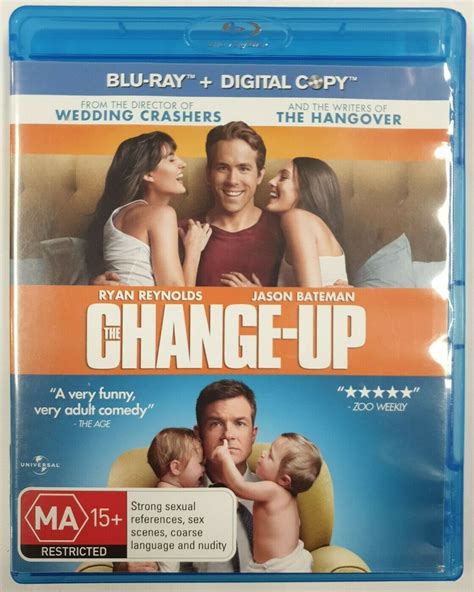 The Change-Up Ryan Reynolds Jason Bateman Bluray Blu-Ray Movie DVD Disc