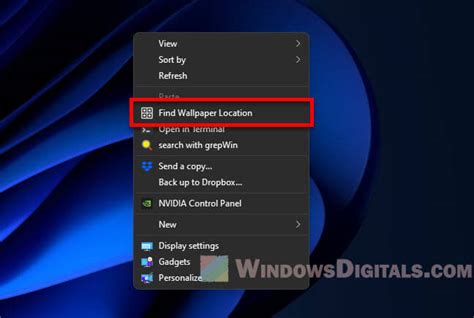 How to Find Current Wallpaper Location in Windows 11