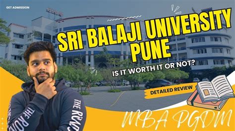 Sri Balaji University, MBA Program, Pune | Admission Process 2024 | 10 Lakh Fees for MBA - YouTube