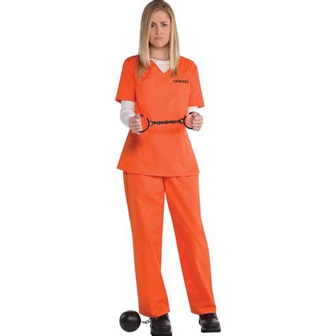 Buy Generique - Sträfling-Kostüm für Damen Faschingskostüm orange ...