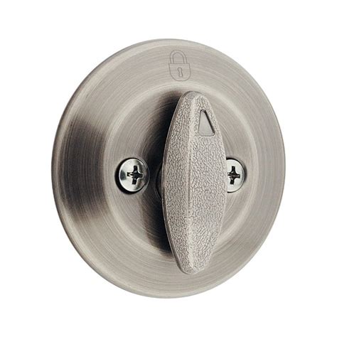 Kwikset 667 One Sided Deadbolt w/ Exterior Plate