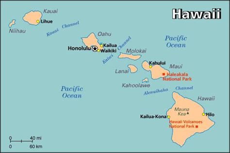 Hawaiian Islands Maps Pictures | Map of Hawaii Cities and Islands