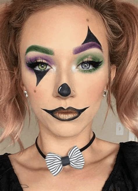 13 Easy Halloween Makeup Ideas that Don't Need Skill #Hairstyles | Halloween makeup clown ...