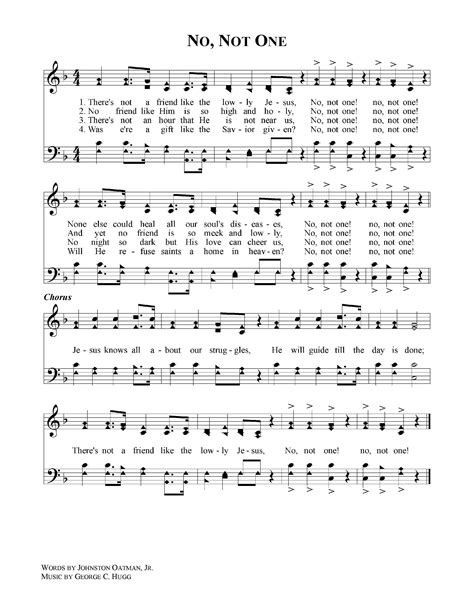 No, Not One | Christian song lyrics, Hymn music, Gospel song lyrics