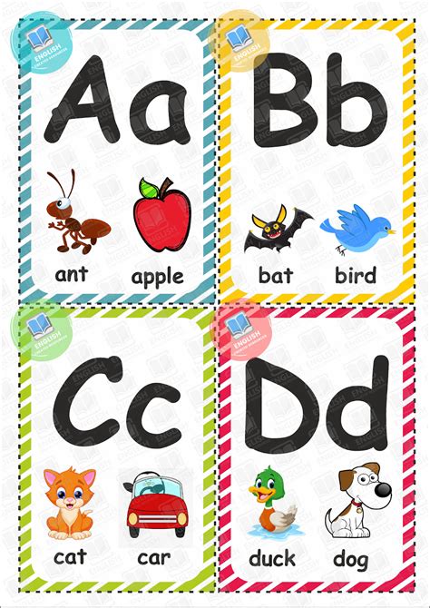 Alphabet Flashcards – English Created Resources in 2023 | Alphabet ...