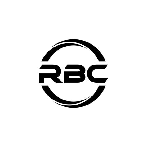 RBC letter logo design in illustration. Vector logo, calligraphy ...