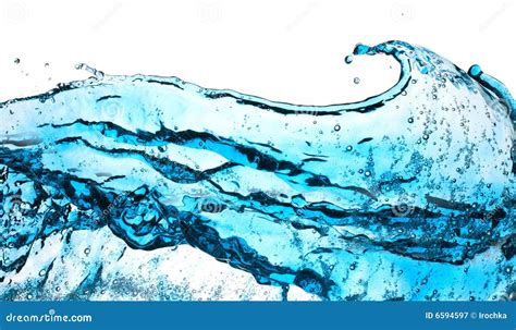 Blue Water Splash Royalty Free Stock Photography - Image: 6594597