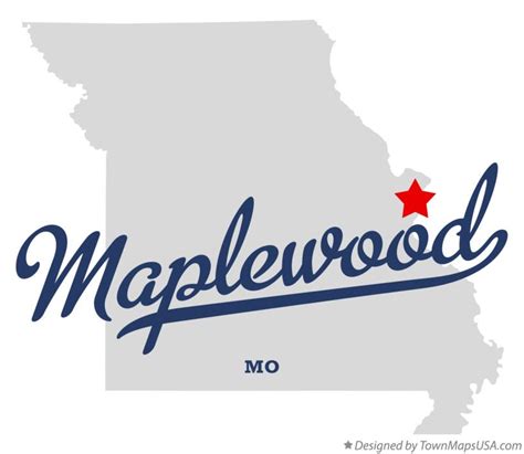 Map of Maplewood, MO, Missouri