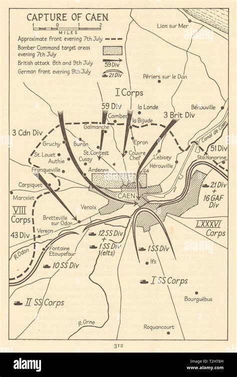 Capture of Caen 7-9 July 1944. Operation Overlord. Invasion of Normandy ...