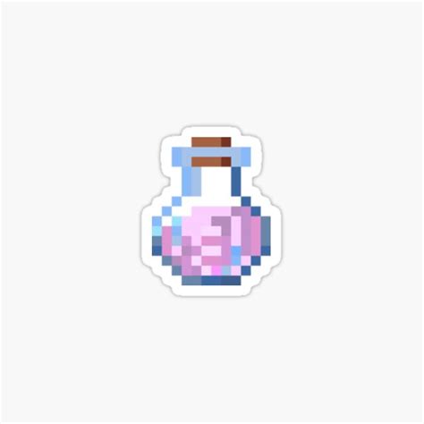 "Minecraft-inspired potion bottle " Sticker for Sale by acescorner | Redbubble