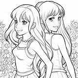 BFF Best Friends Forever 11 coloring Page sketch template
