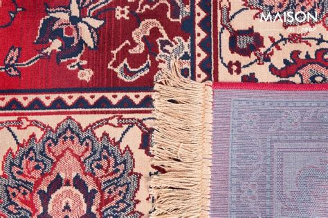 Tapis oriental Bid Dutch Bone - Joli tapis persan vieux rouge