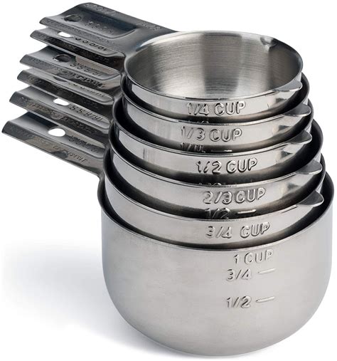 Stainless Steel Measuring Cups Set - 6 pcs - Hudson Essentials