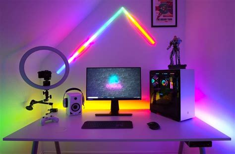 RGB Colorful Desk Light Setup 💡💡💡 in 2021 | Desk light, Led strip ...