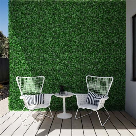 12-Packs 20 X 20 Faux Grass Wall Panels High-Density Boxwood Panels For ...