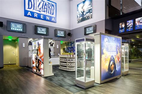 What kind of merchandise can you buy at the Blizzard Arena? | MegaGames