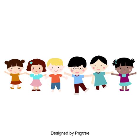 Kid holding clipart hd png cartoon children holding hands happy kids ...