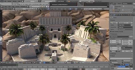 3D Blender Scene exterior map | CGTrader