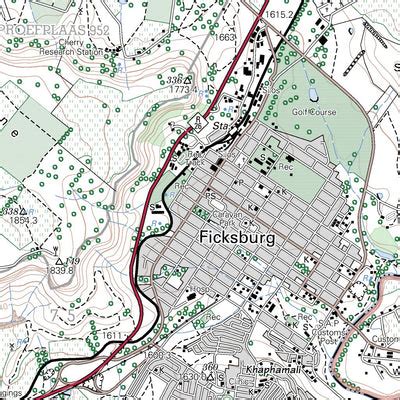 2827DD FICKSBURG map by Chief Directorate: National Geo-spatial ...