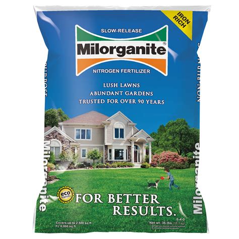 Milorganite Long Lasting All Purpose Lawn Food, 6-4-0 Fertilizer, 32 lbs - Walmart.com